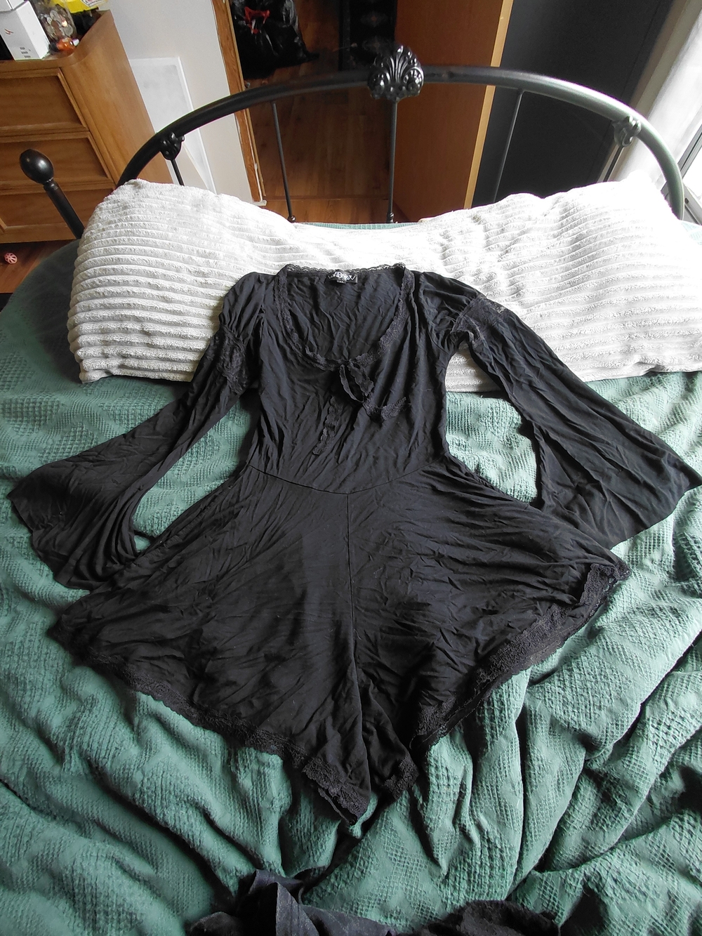 Dolls kill Black Haute Streak Knit Romper